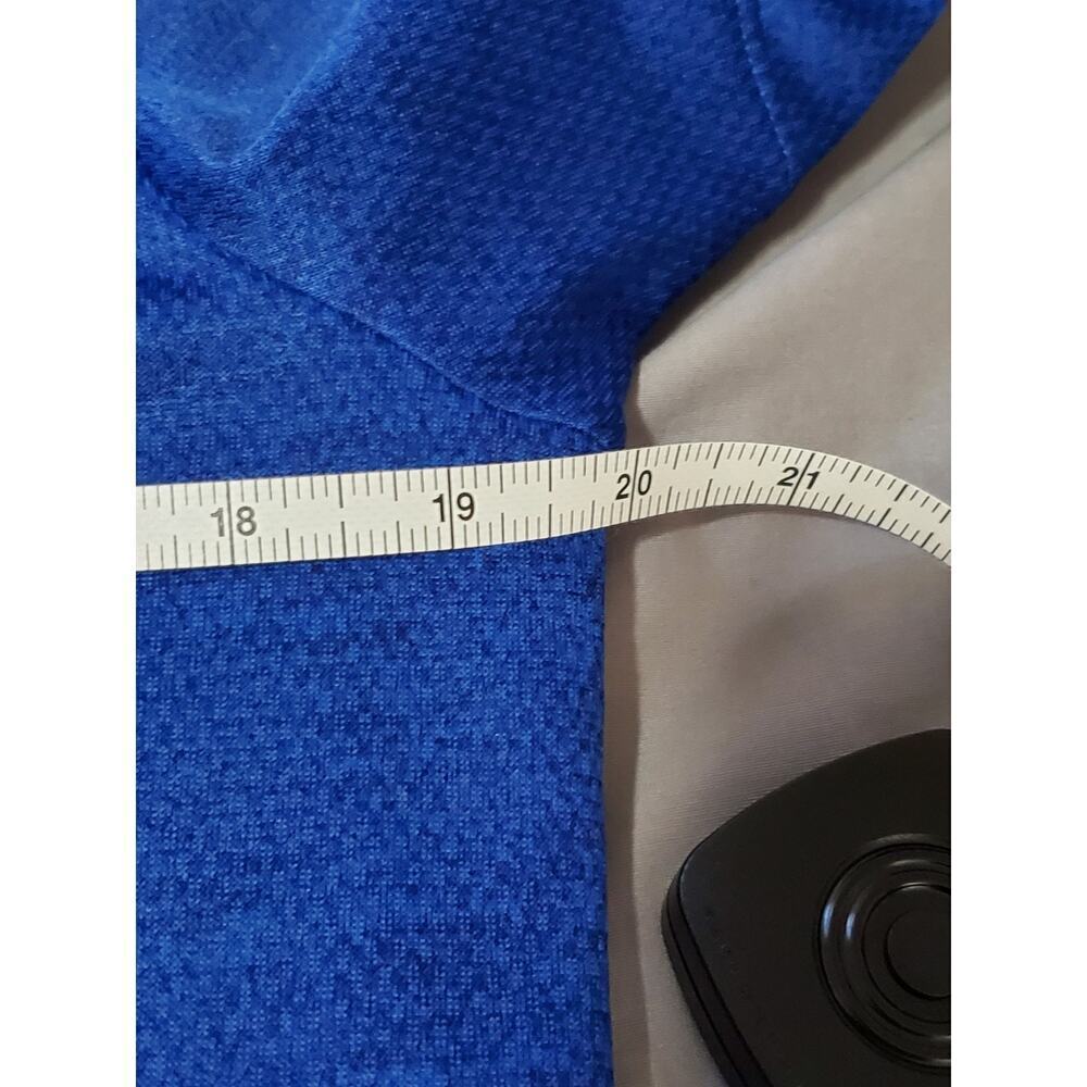 Adidas Men’s Quarter Zip Pullover Blue Athletic Training Top Size M - Picture 6 of 10